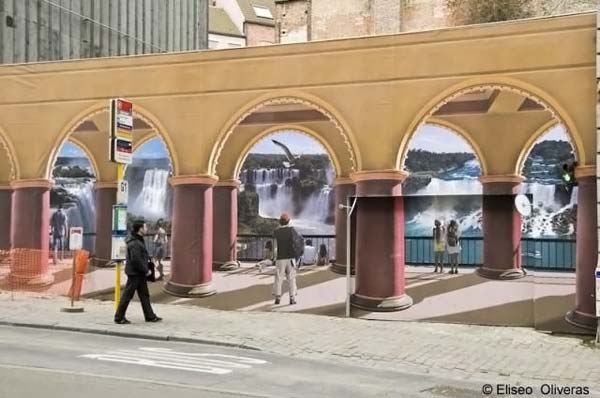 3D art on buildings