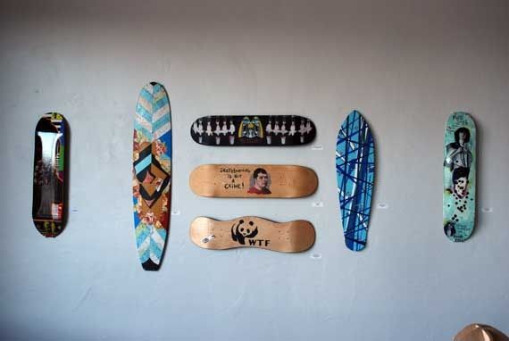 Skateboard art