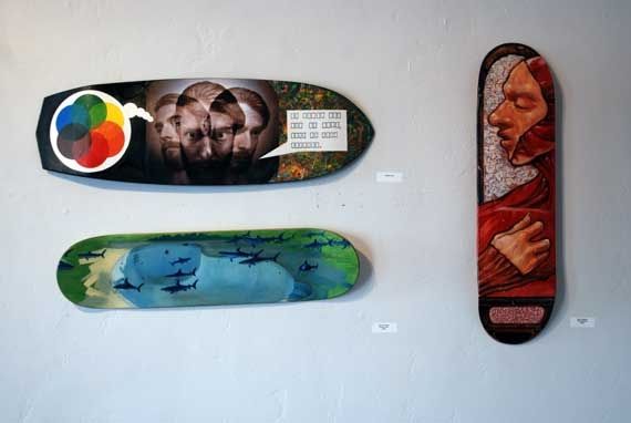 Skateboard art