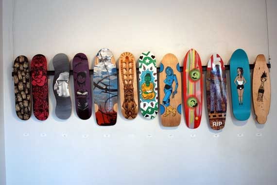 Skateboard art