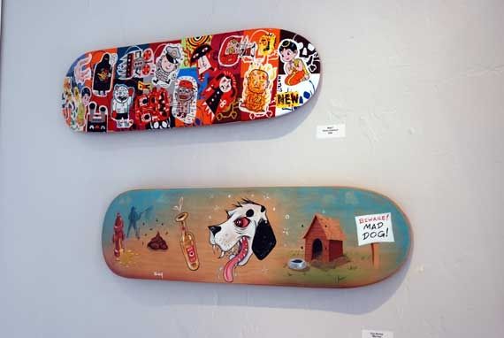 Skateboard art