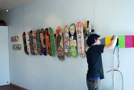 Skateboard art