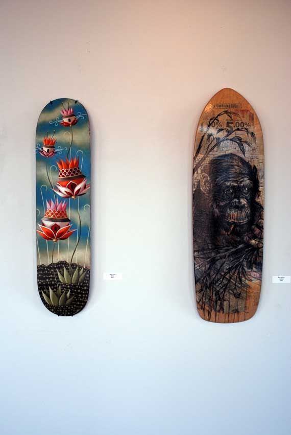 Skateboard art