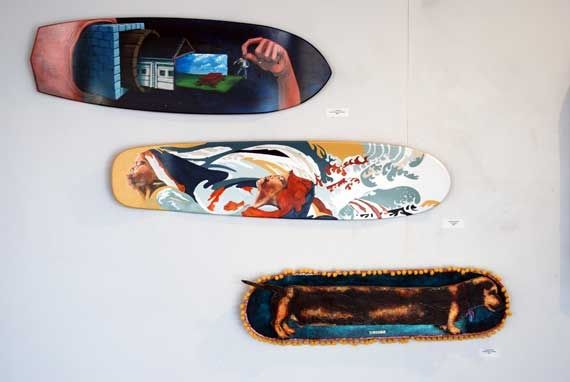 Skateboard art