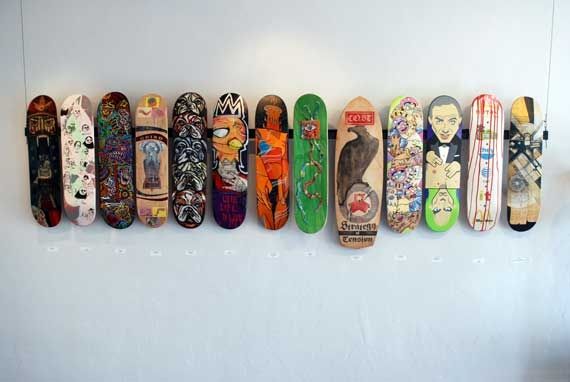 Skateboard art