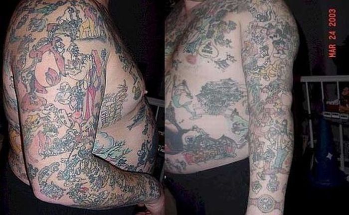 disney tattoo fan