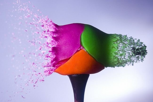 High-speed photography art with Nikon D40
