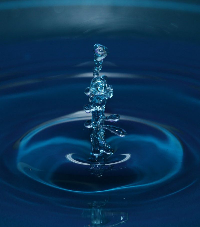 water drops high-speed photography