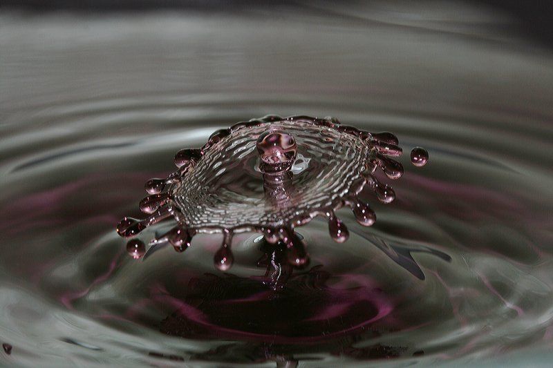 water drops high-speed photography