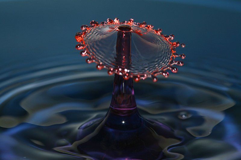 water drops high-speed photography