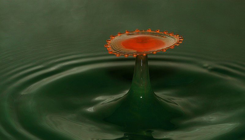 water drops high-speed photography