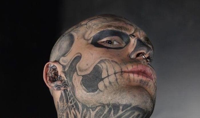 man who loves tattoos