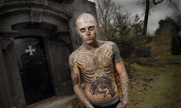 man who loves tattoos