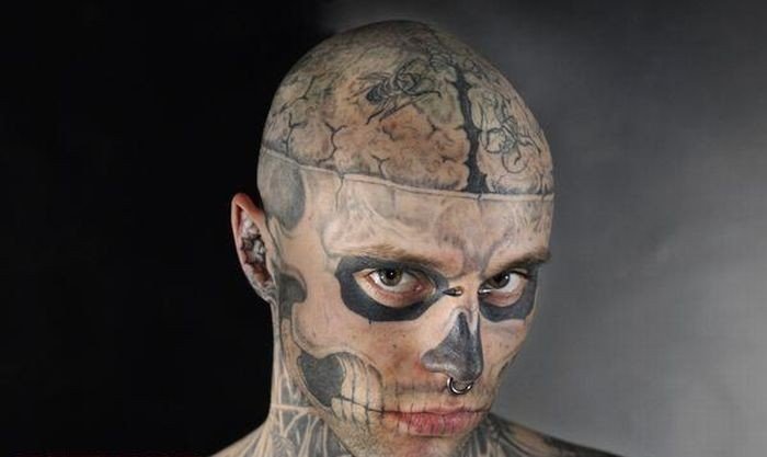man who loves tattoos
