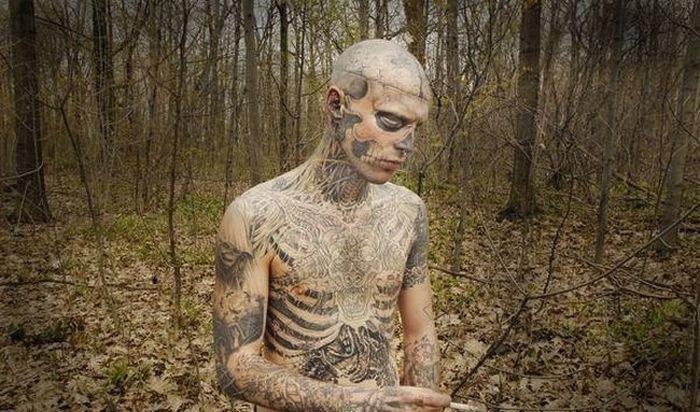 man who loves tattoos