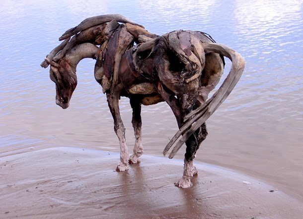 Wooden animals art
