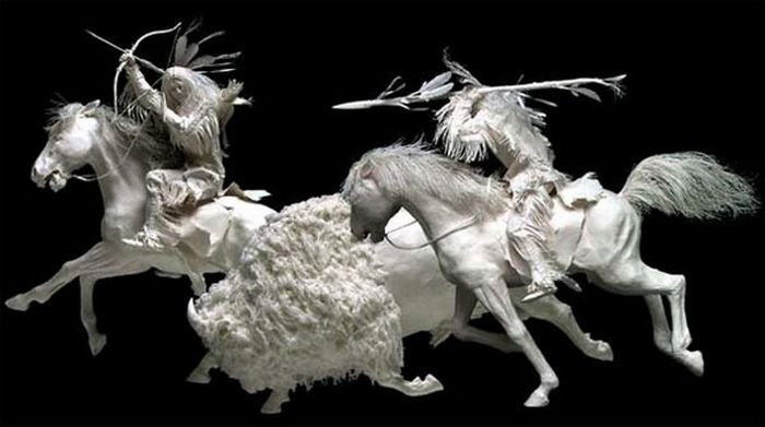 Sculptures made of paper