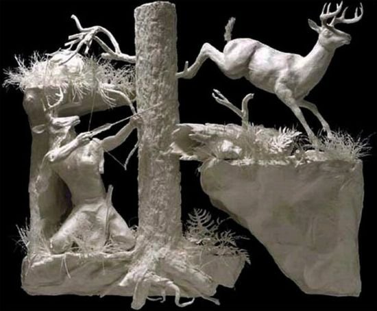 Sculptures made of paper