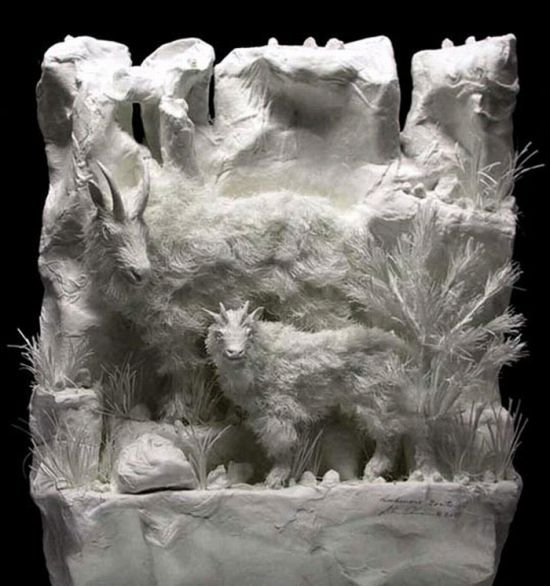 Sculptures made of paper