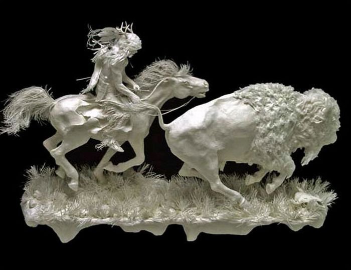 Sculptures made of paper