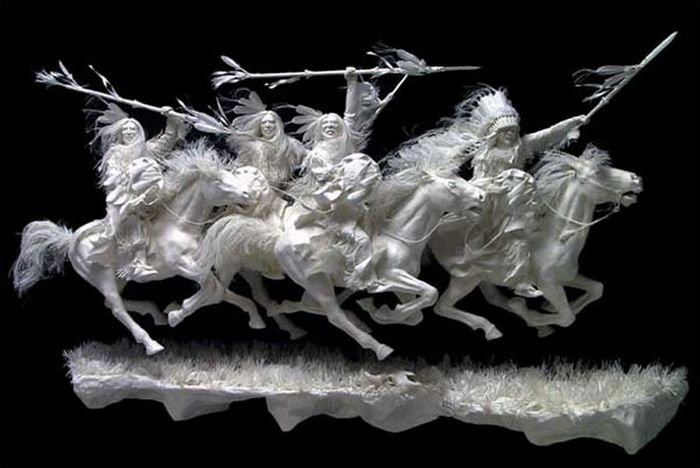 Sculptures made of paper