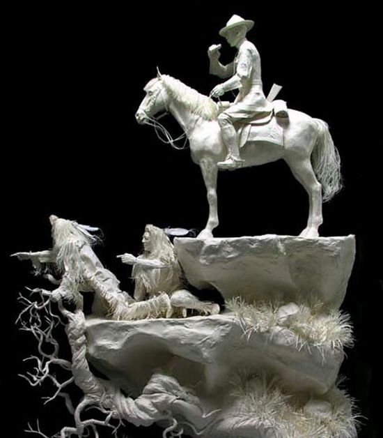 Sculptures made of paper