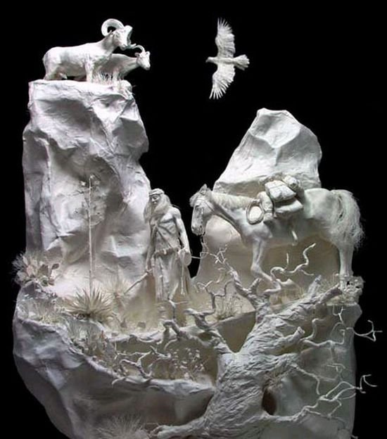 Sculptures made of paper