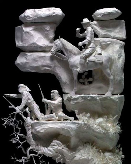 Sculptures made of paper