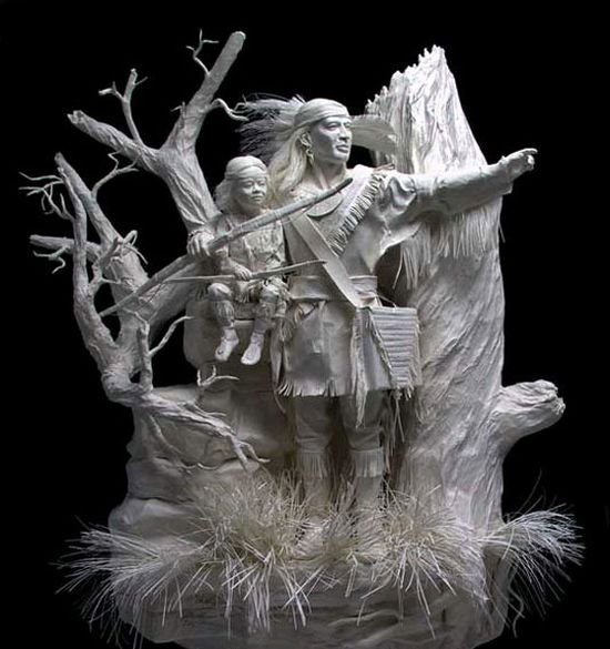 Sculptures made of paper