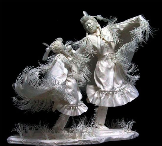 Sculptures made of paper