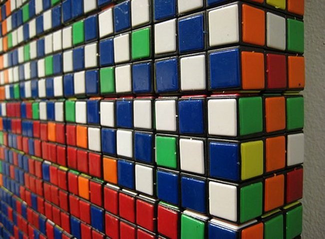 rubik's cubes art