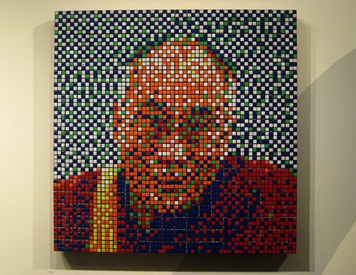 rubik's cubes art