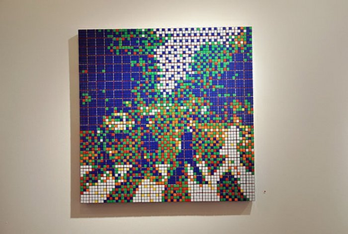 rubik's cubes art