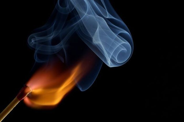 As fire is born
