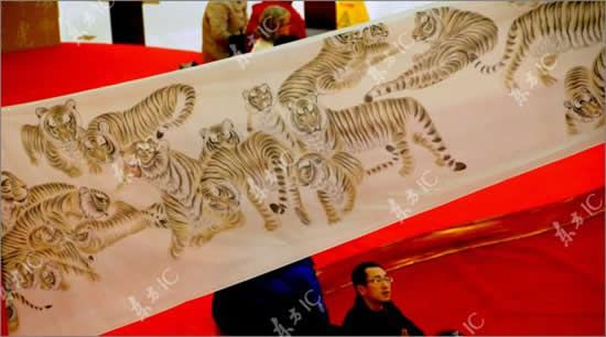 Paper scroll to the Year of a Tiger, China