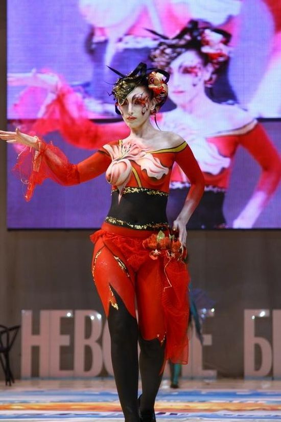 body art girl painting