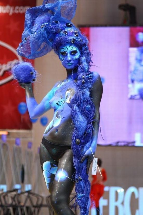 body art girl painting