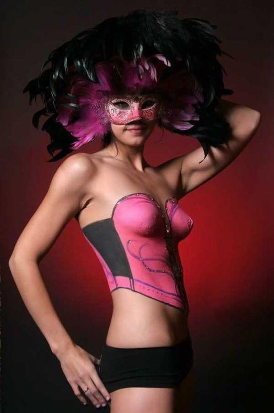 body art girl painting