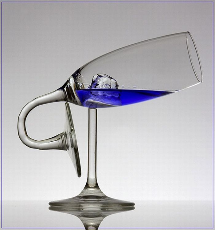 glass and wine art