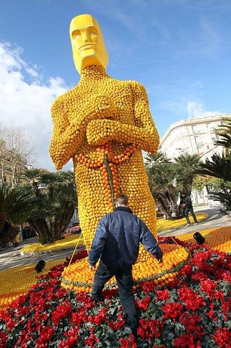 orange sculpture