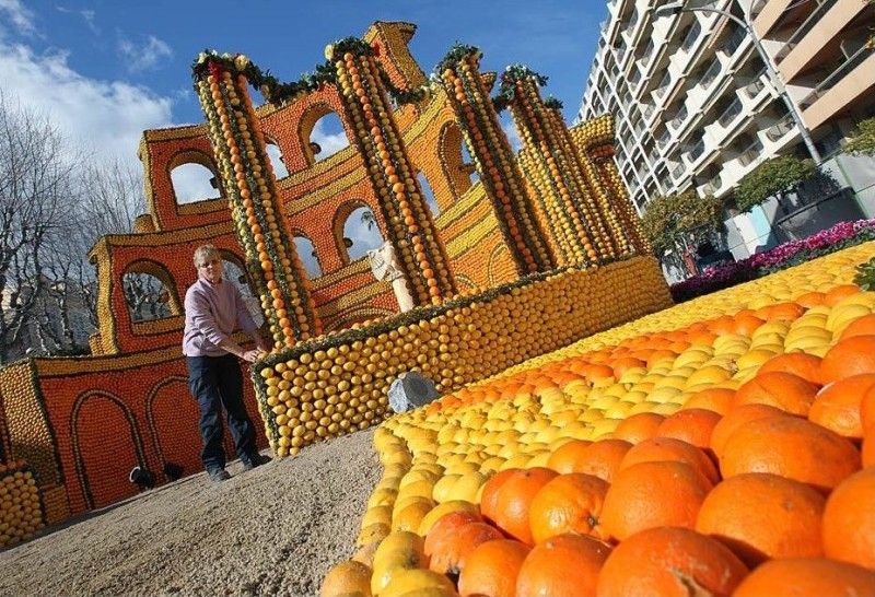 orange sculpture