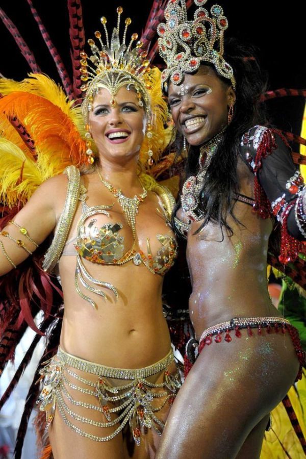 Rio carnival parade girls, Rio de Janeiro, Brazil