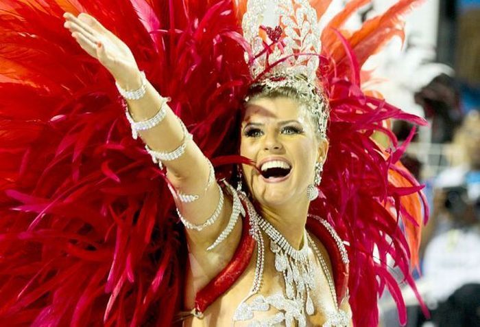 Rio carnival parade girls, Rio de Janeiro, Brazil