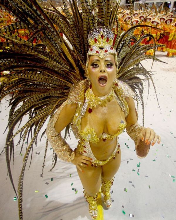 Rio carnival parade girls, Rio de Janeiro, Brazil