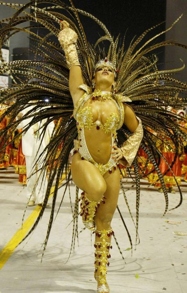 Rio carnival parade girls, Rio de Janeiro, Brazil