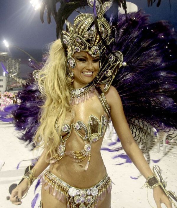 Rio carnival parade girls, Rio de Janeiro, Brazil