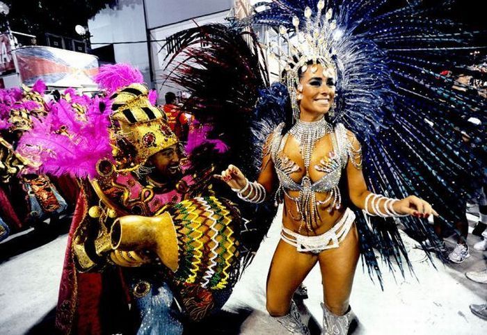 Rio carnival parade girls, Rio de Janeiro, Brazil