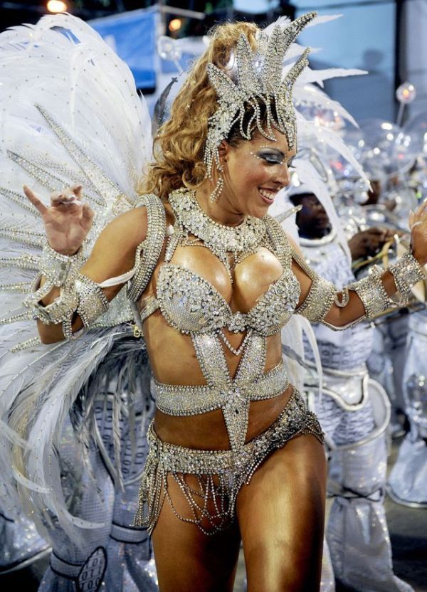 Rio carnival parade girls, Rio de Janeiro, Brazil