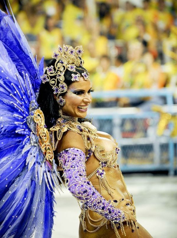 Rio carnival parade girls, Rio de Janeiro, Brazil