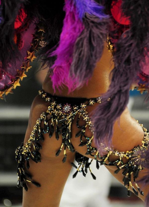 Rio carnival parade girls, Rio de Janeiro, Brazil